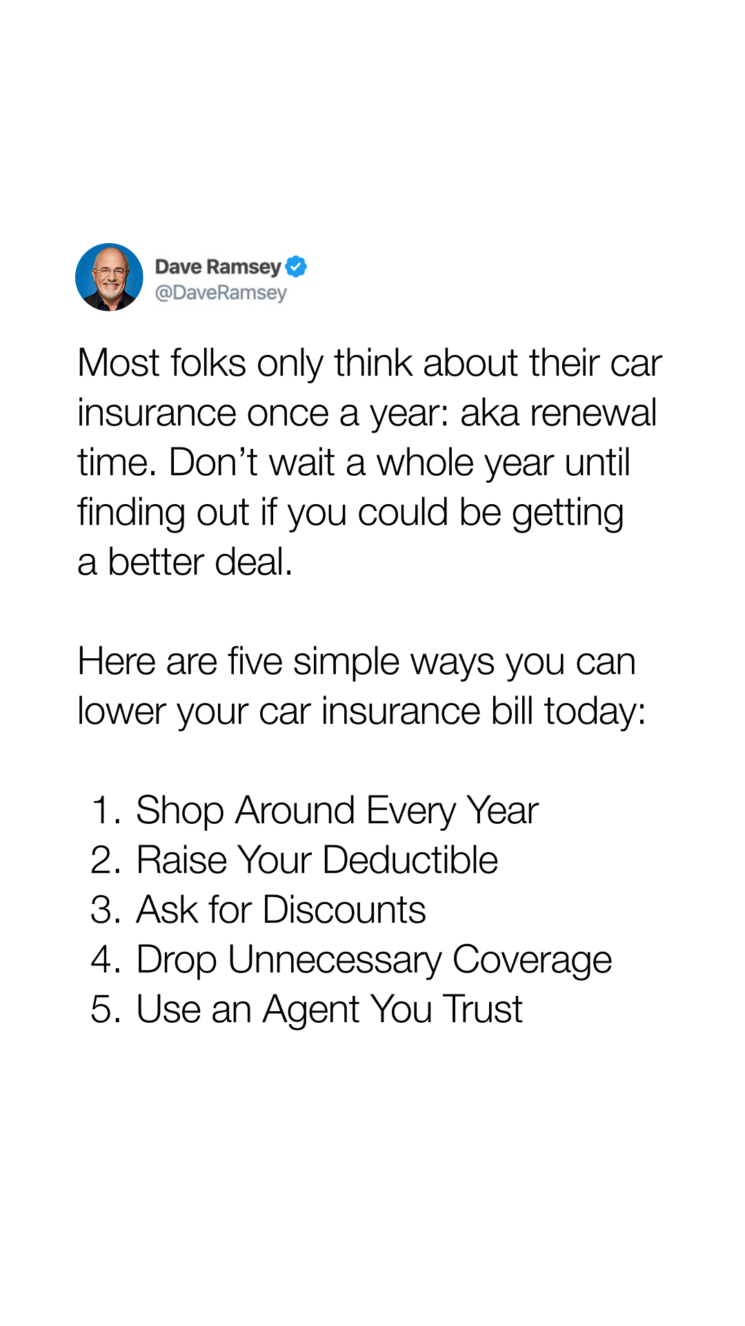 Dave Ramsey Facebook ad