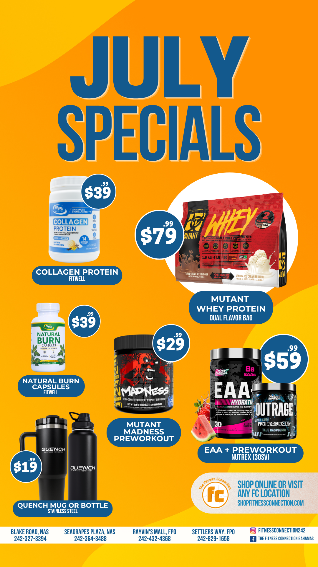 The Fitness Connection Bahamas Facebook ad