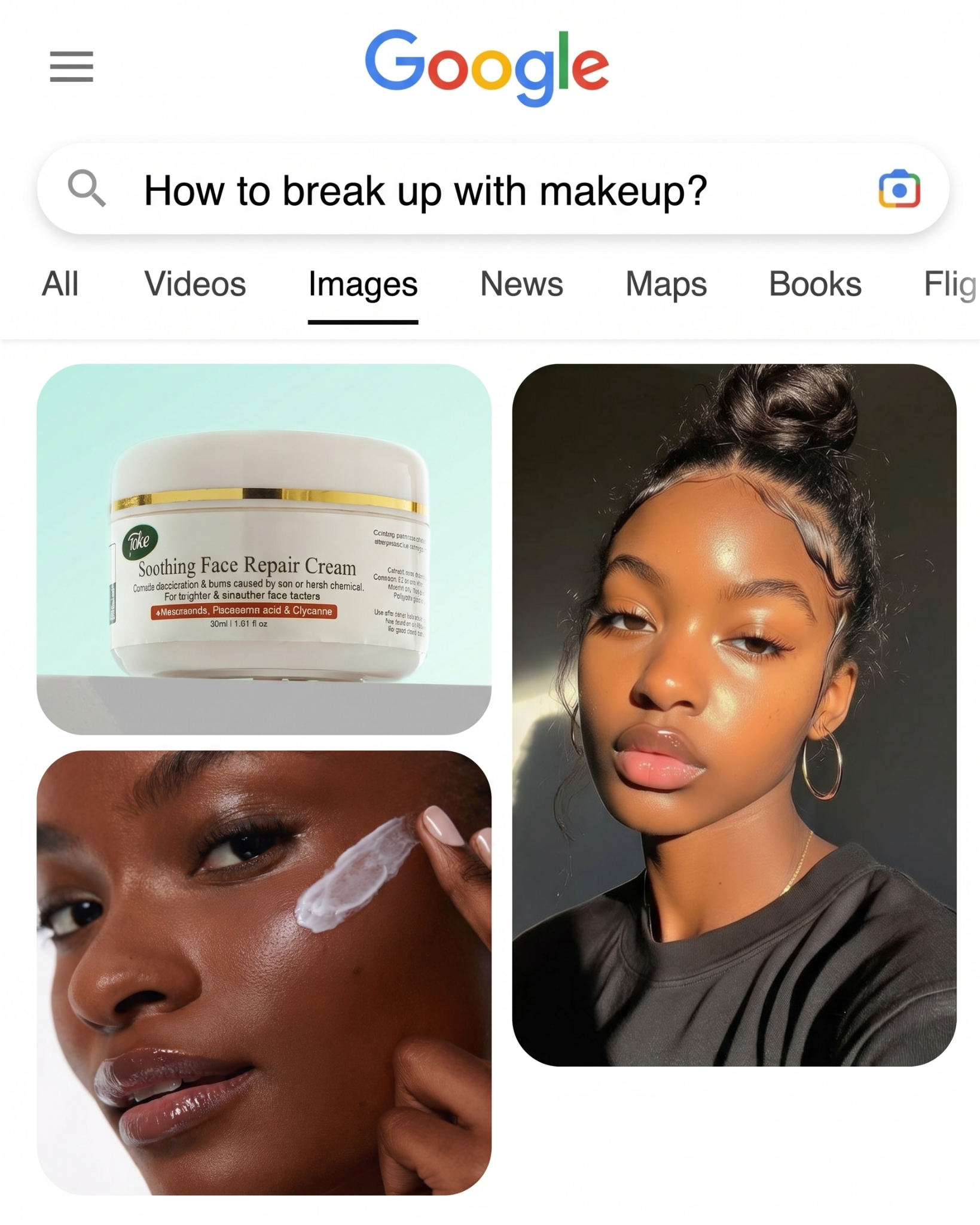 Toke Cosmetics Facebook ad: This is what your skin looks like when it heals