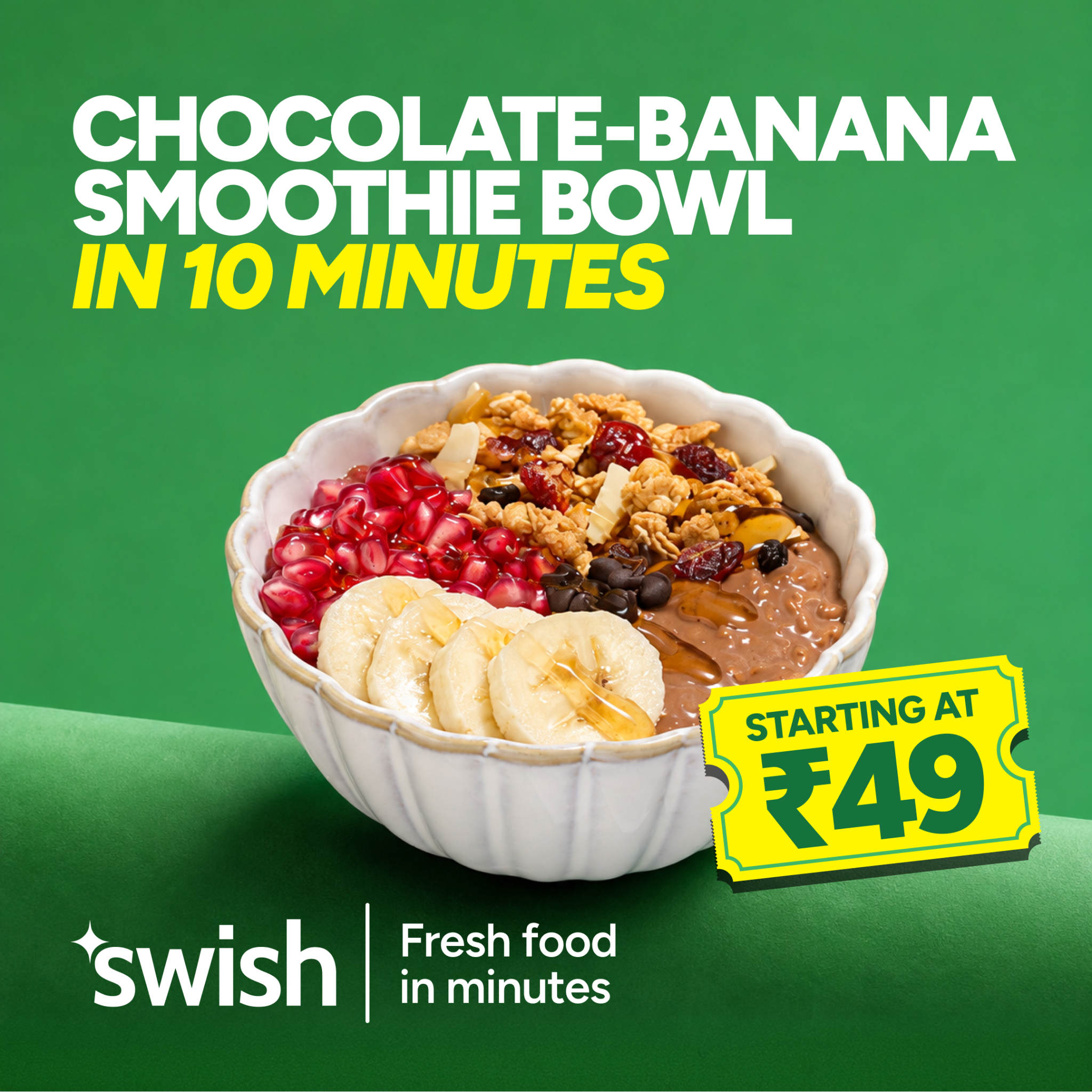 Swish Now Facebook ad: Breakfast for every mood in 10 minutes