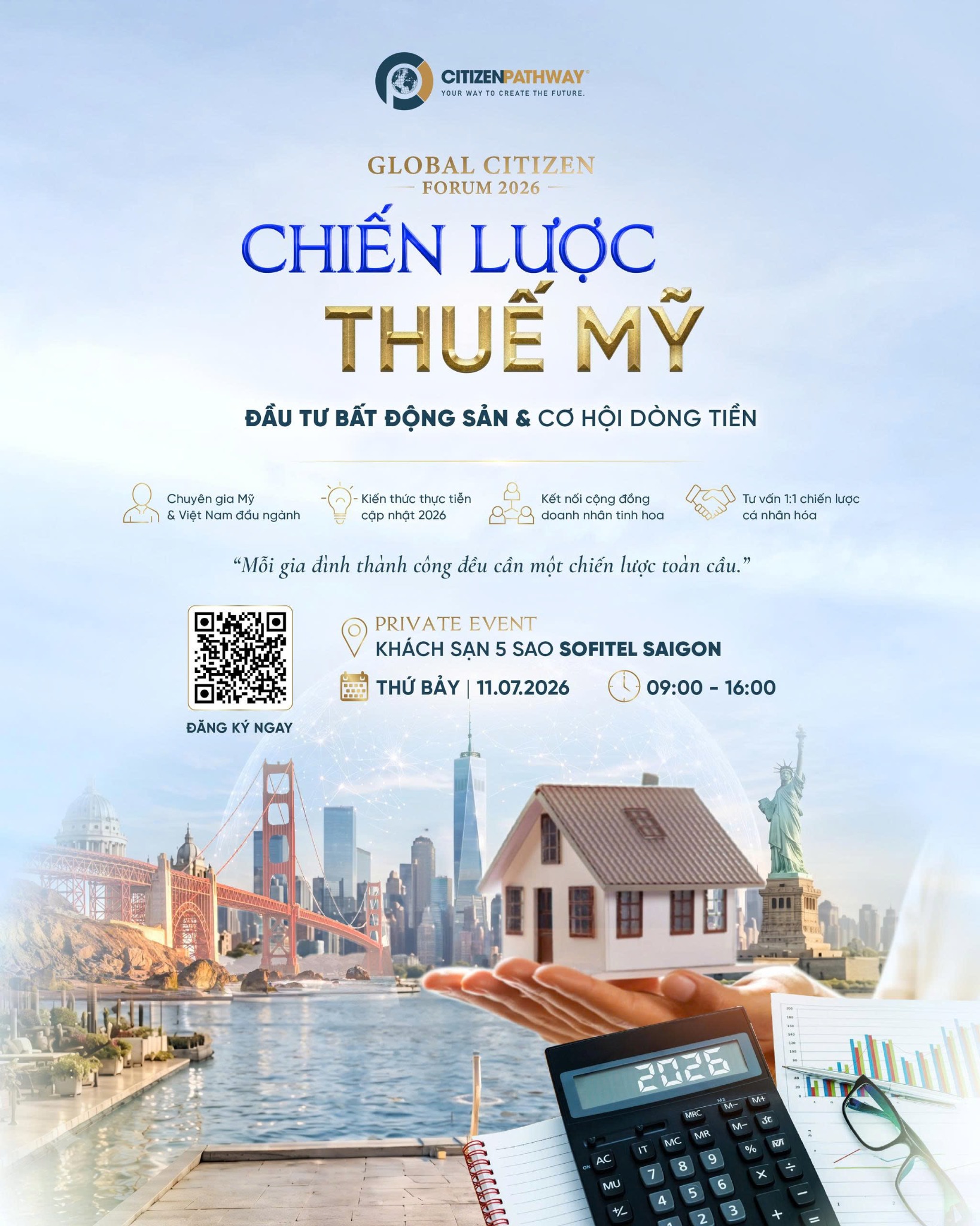 Citizen Pathway - Đầu tư định cư Mỹ EB-5, Canada, Úc, Châu Âu Facebook ad: Đăng ký nhận vé mời