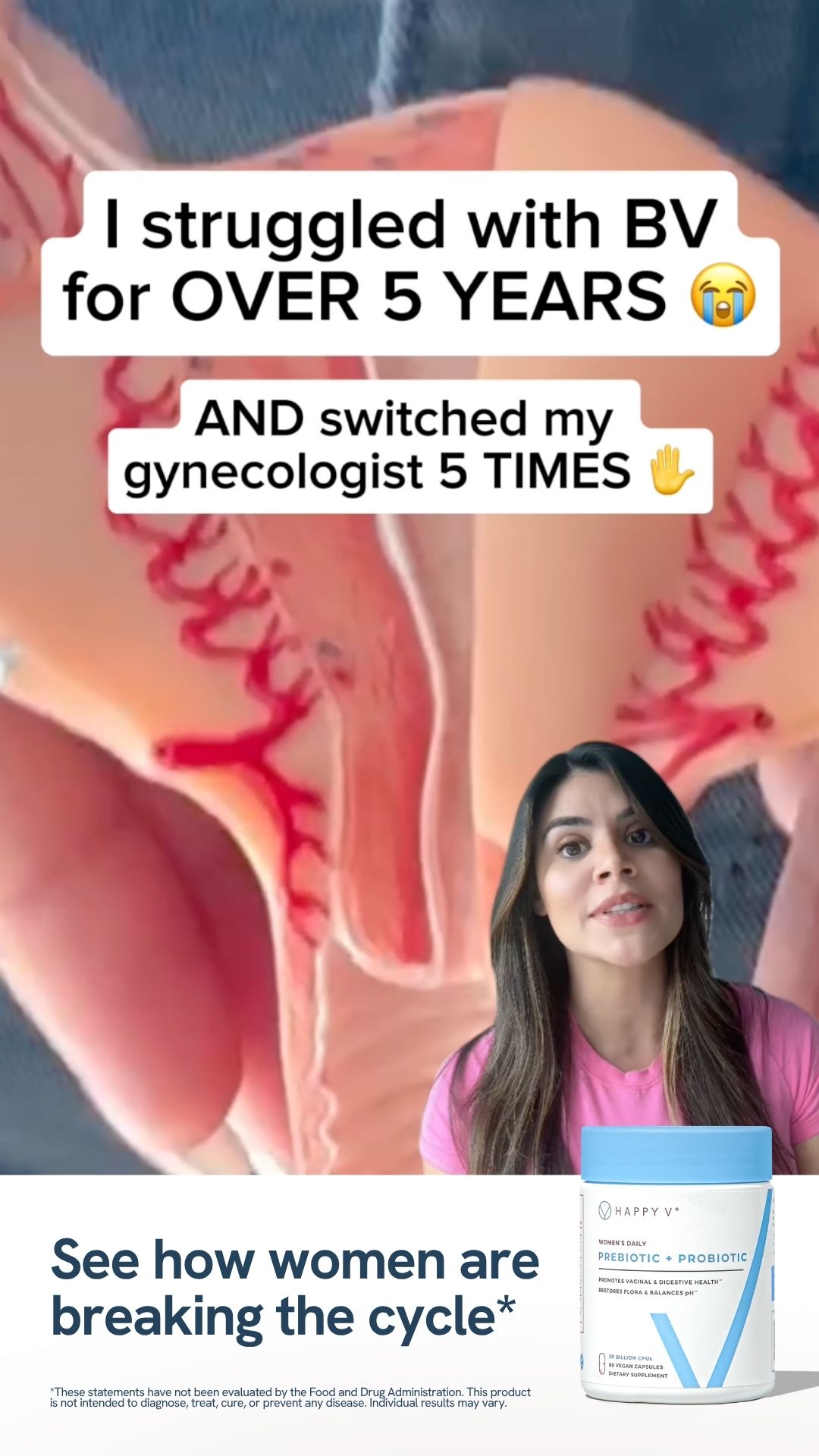 Happy V Facebook ad