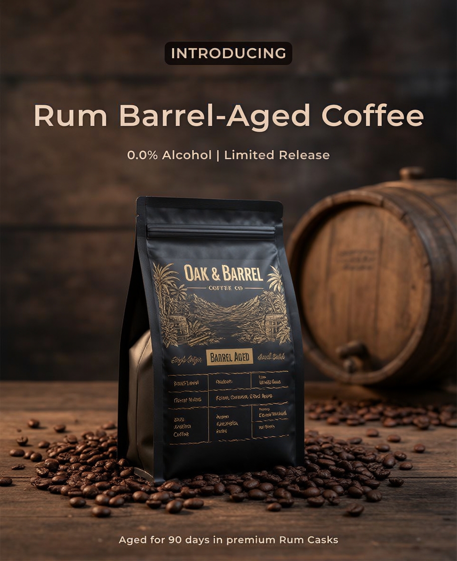 Oak & Barrel Coffee Facebook ad