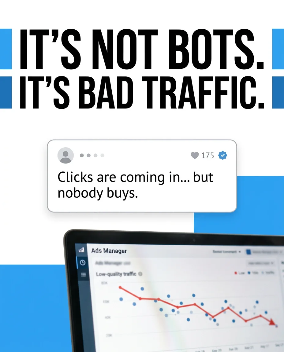 Godson Okorodudu Facebook ad: It’s Not Bots. It’s Traffic