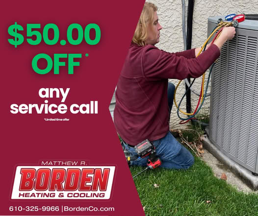 Borden Heating & Cooling, Inc. Facebook ad: Need HVAC service?