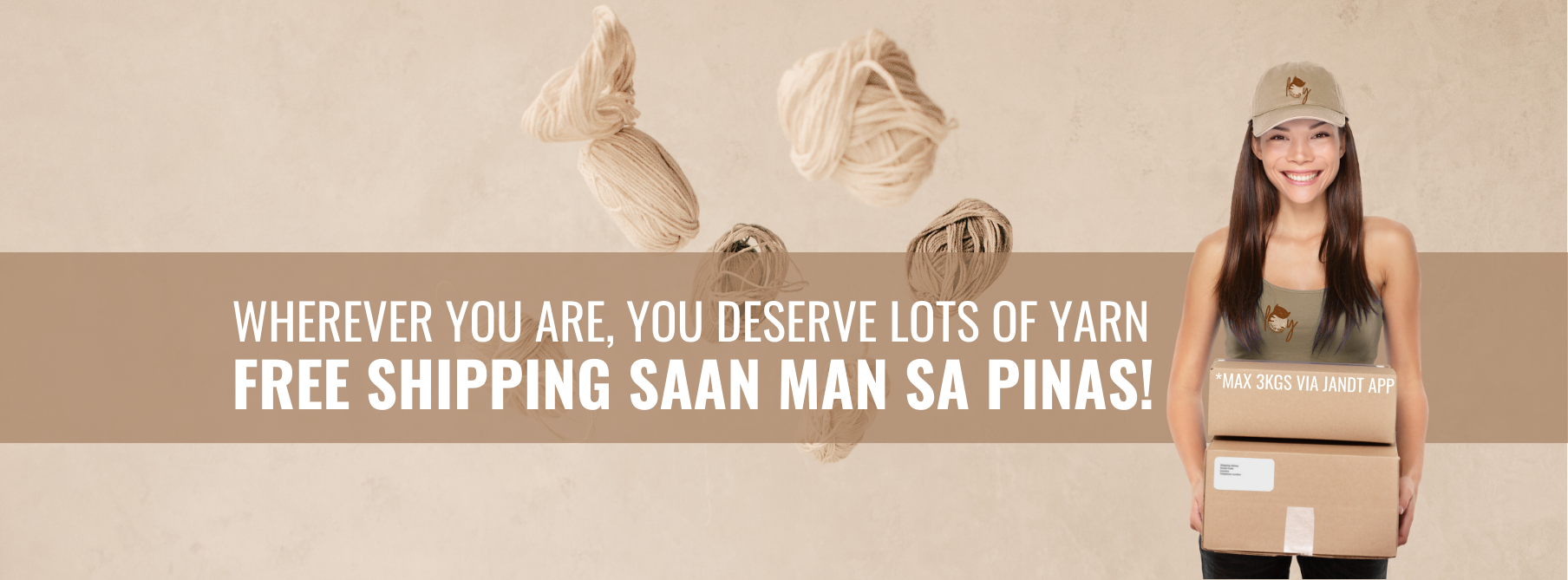 Lots of Yarn 2.0 Facebook ad: Free shipping ng yarns, crochet and knitting accessories…