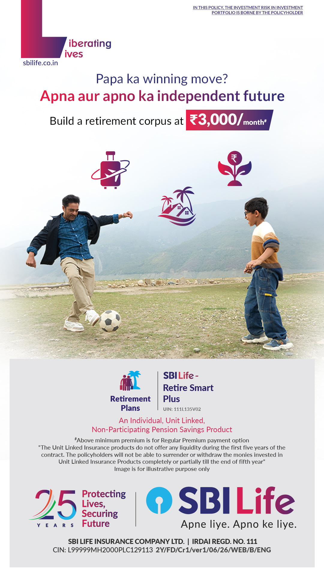 SBI Life Insurance Facebook ad