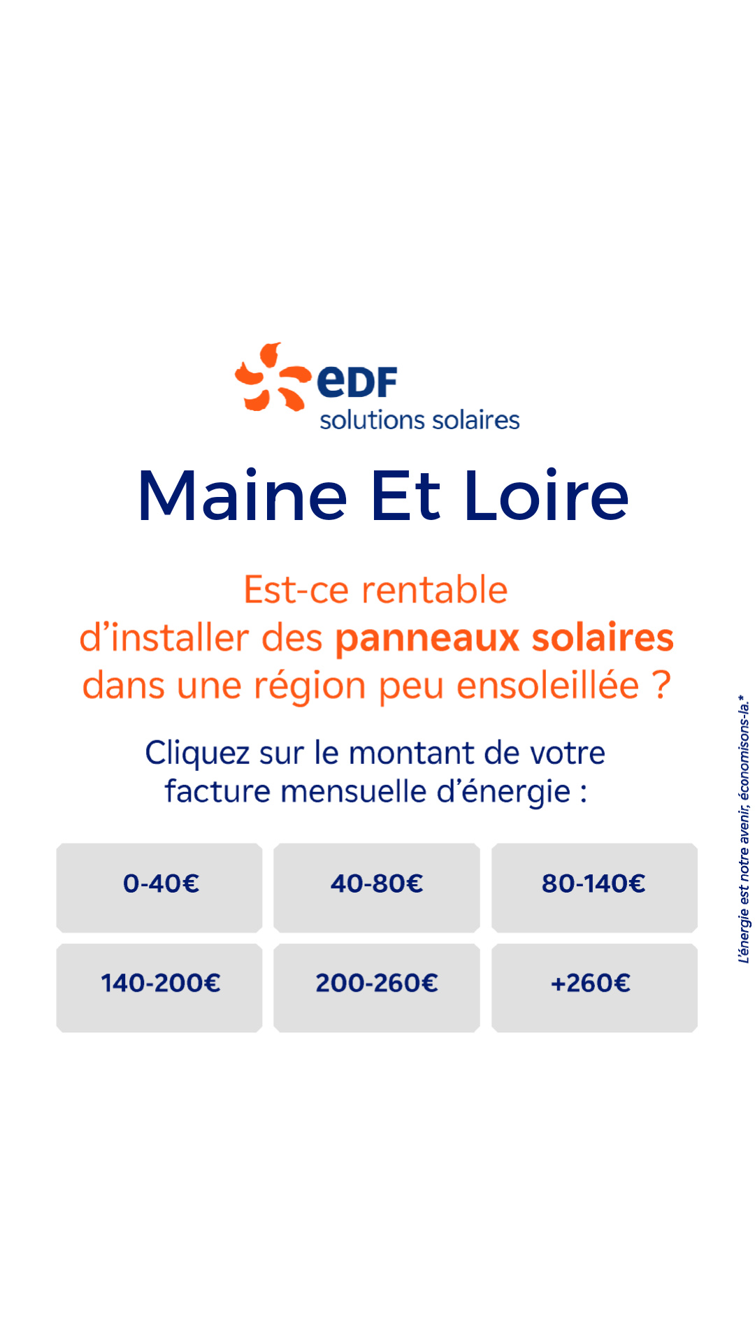 Mes offres EDF solutions solaires Facebook ad