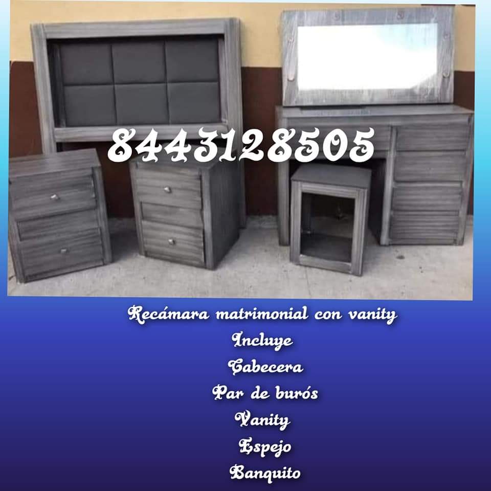 Miguel Gutiérrez Facebook ad: Recámara matrimonial más vanity entrega en saltillo…