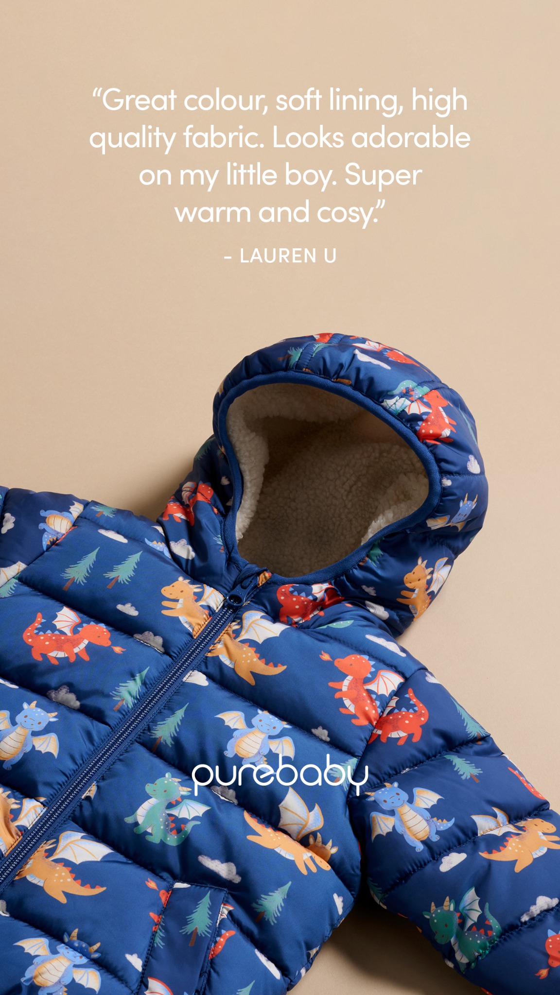 Purebaby Facebook ad