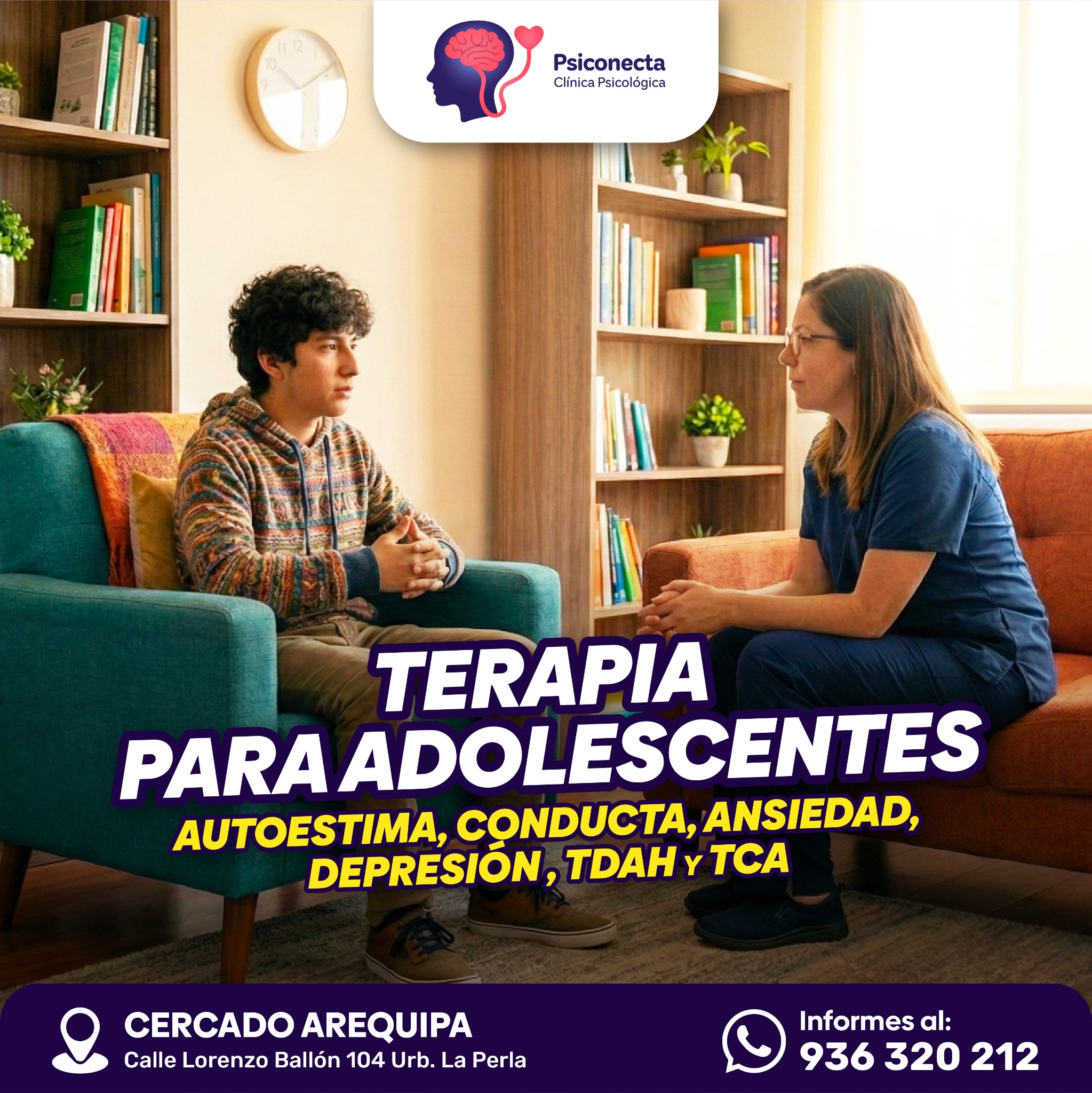 Psiconecta - Clínica Psicológica Facebook ad from Dec 23, 2025