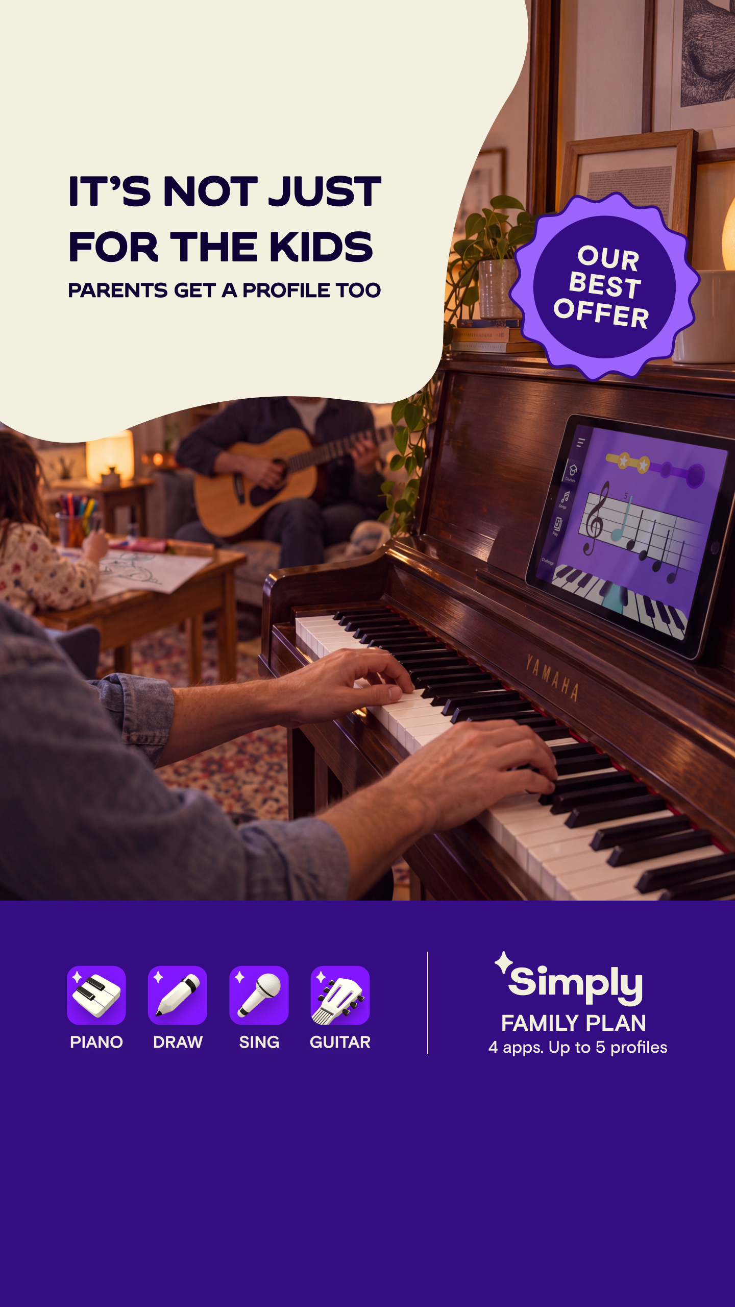 Simply - Kids Creative Hub Facebook ad: Start Learning Today!