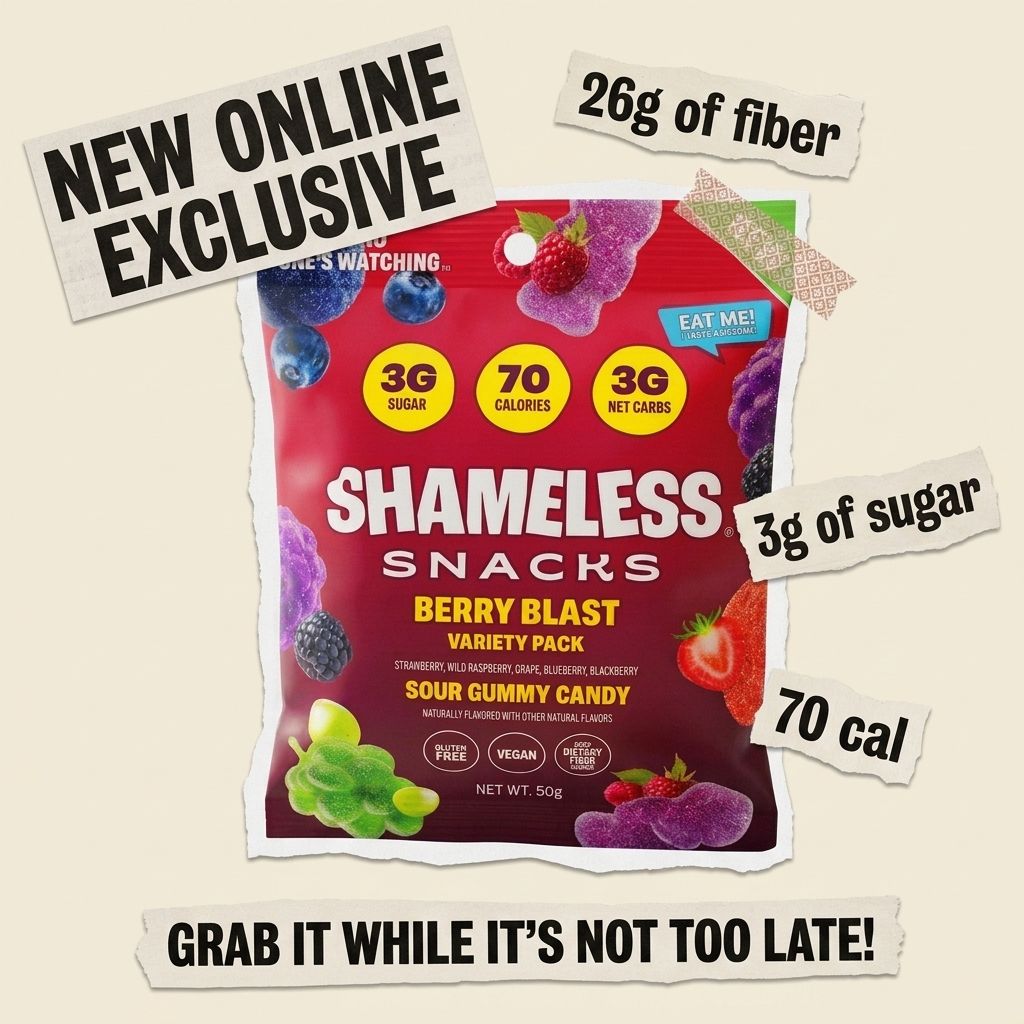 Shameless Snacks Facebook ad
