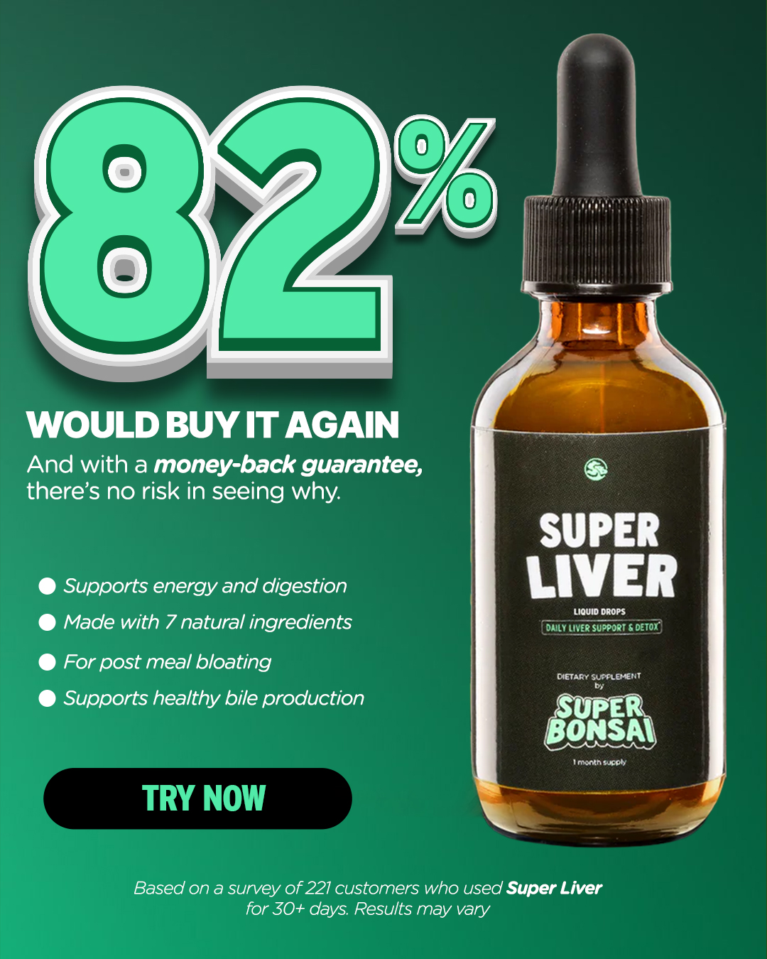 SuperBonsai Facebook ad