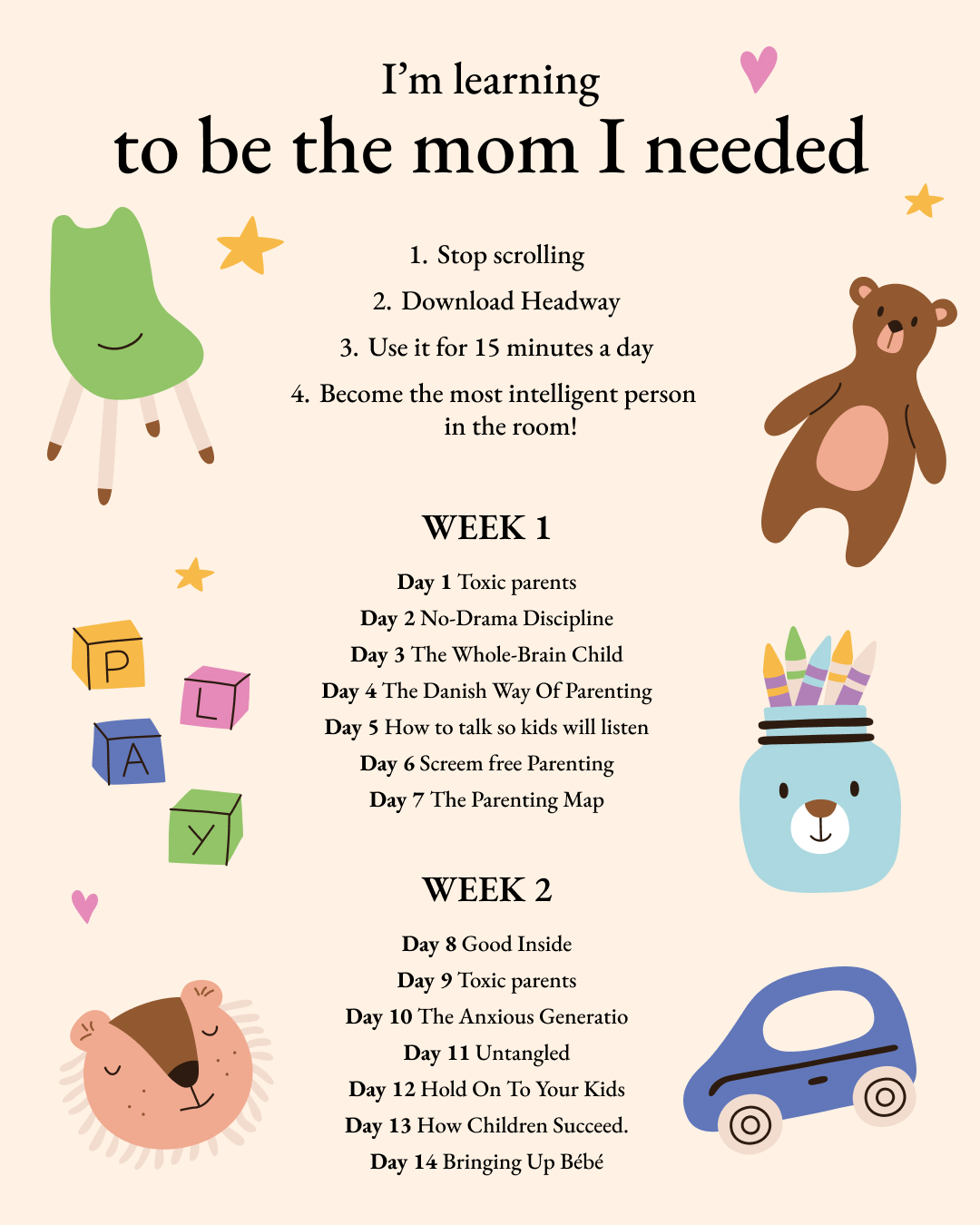 Headway App Facebook ad