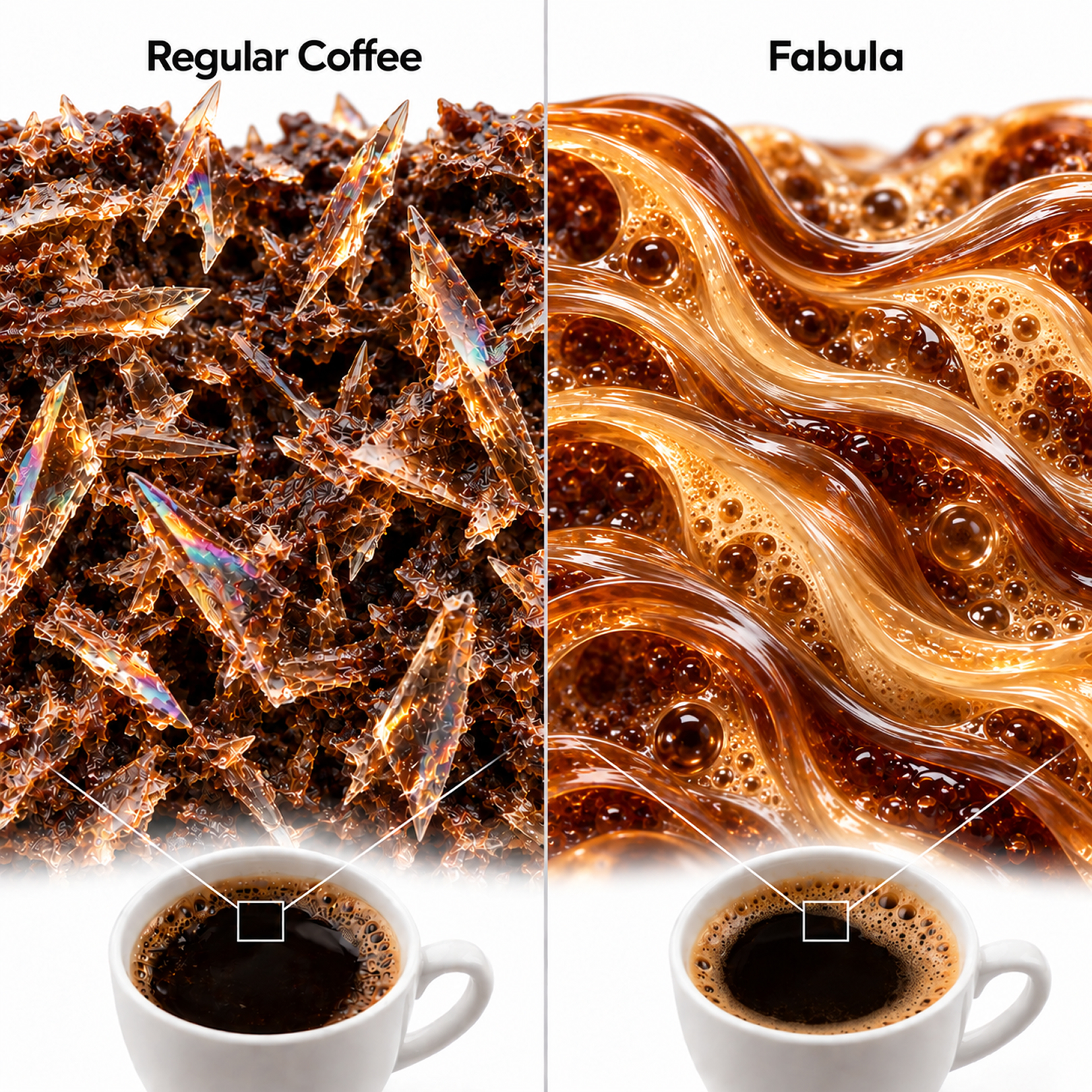 Fabula Coffee Facebook ad: Drink Clean Coffee, Feel Great
