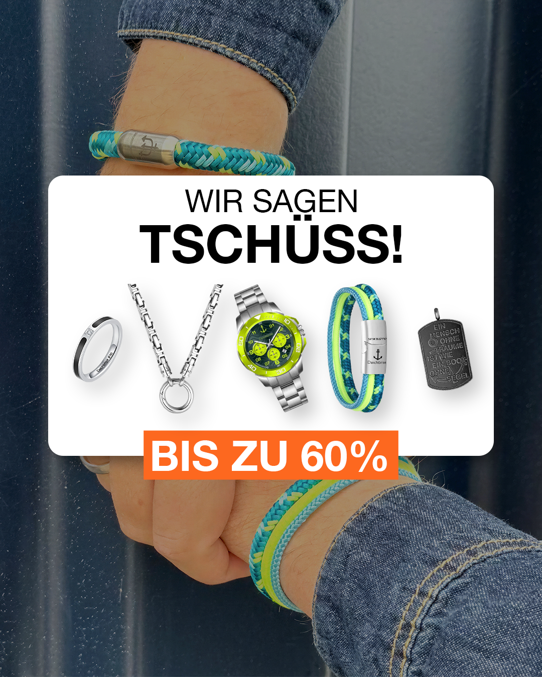 Deichbrise Facebook ad: bis zu 70% sparen