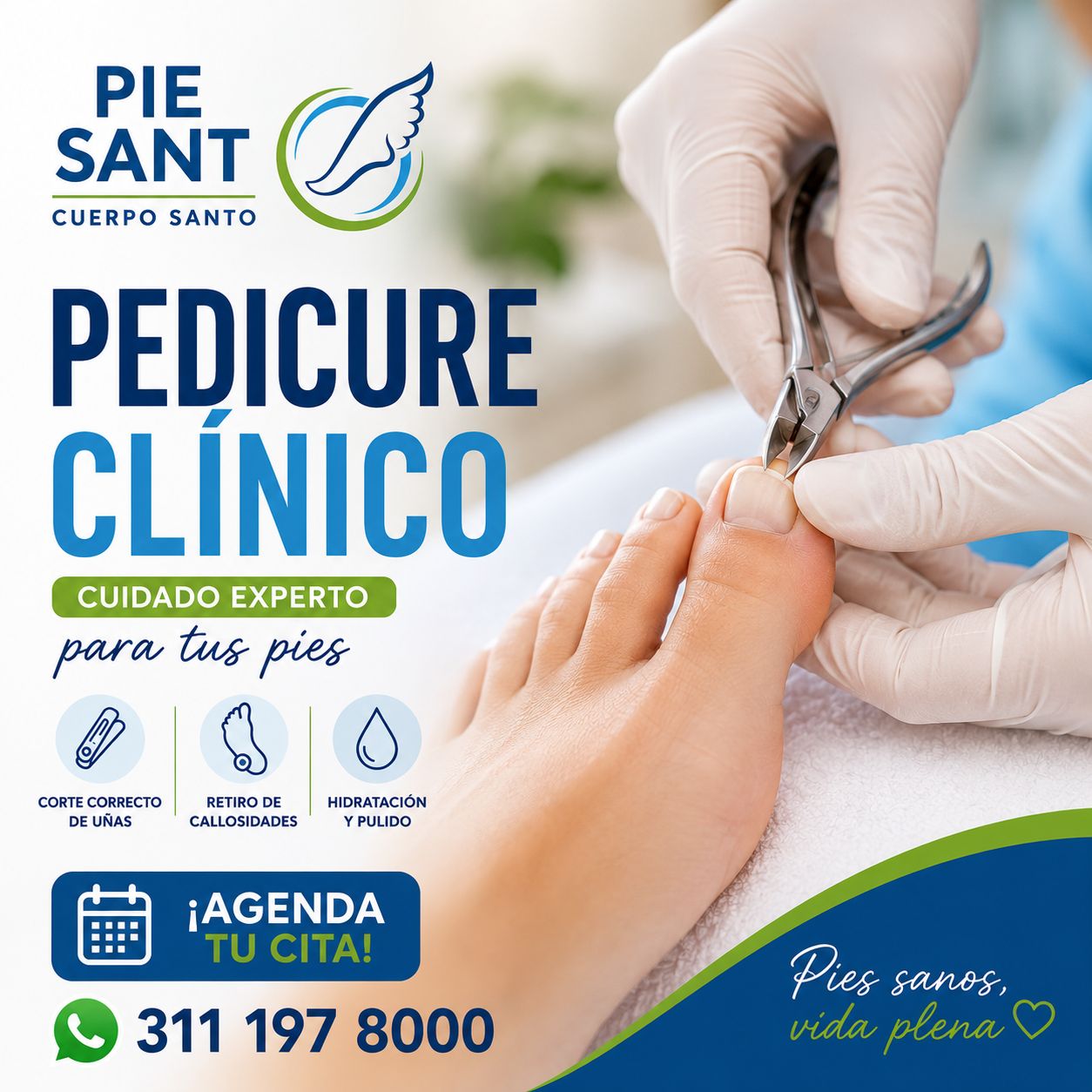 PIE SANTO Facebook ad: QUIROPODIA (Pedicure clinico)