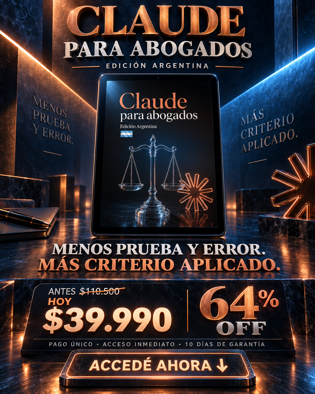 Automatiza juridico Facebook ad: Claude para Abogados | Edición Argentina