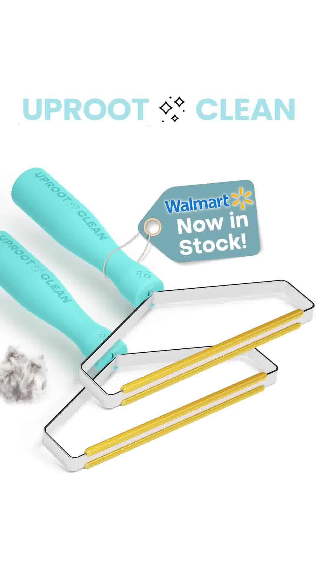 Uproot Clean Facebook ad: Now at Walmart: The Pet Hair Tool Everyone’s Talking About!