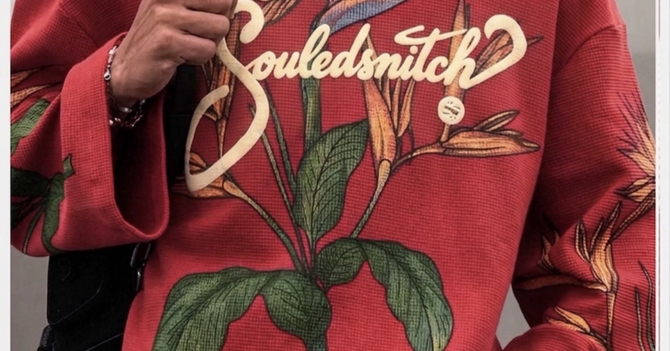 SouledSnitch Facebook ad: Oversized. Loud where it counts.
