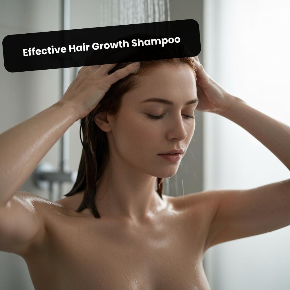 Daily Buzz Topics Facebook ad: Effective Hair Growth Shampoo.