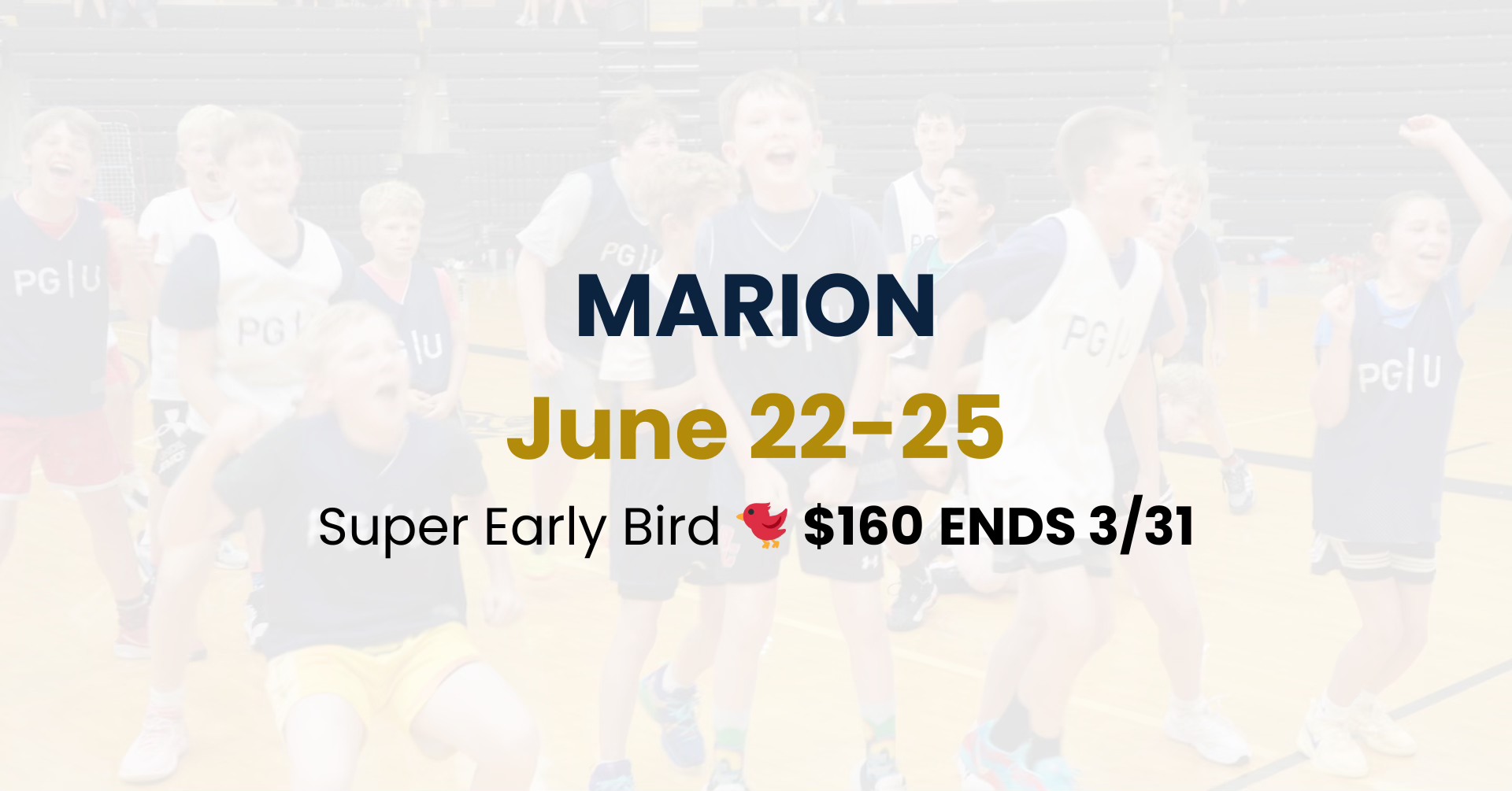 Point Guard University Facebook ad: Marion Summer Basketball Camp
