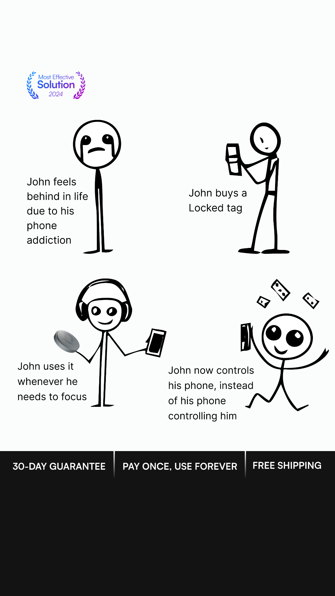 NowLocked - Less Screen Time Facebook ad