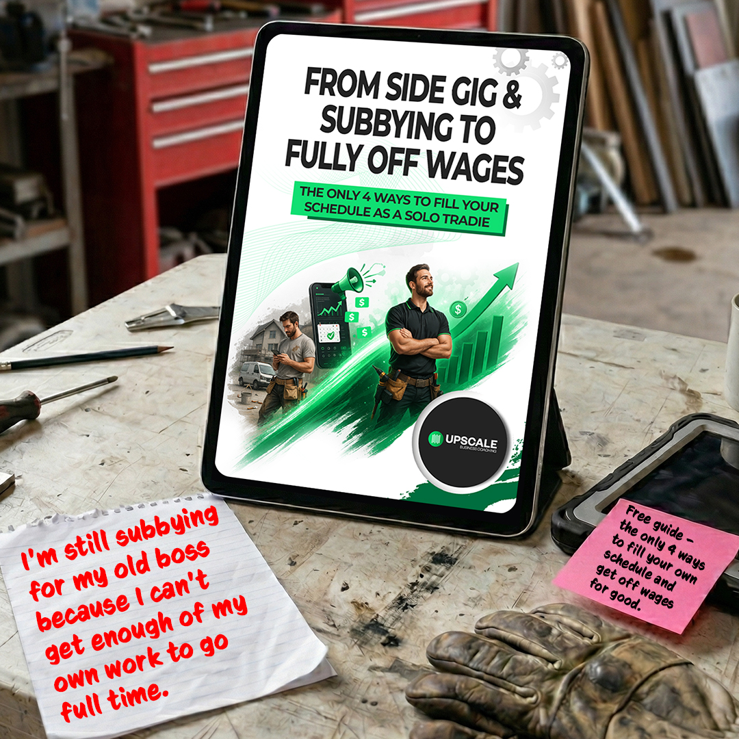 UpScale Tradie Business Coaching Facebook ad