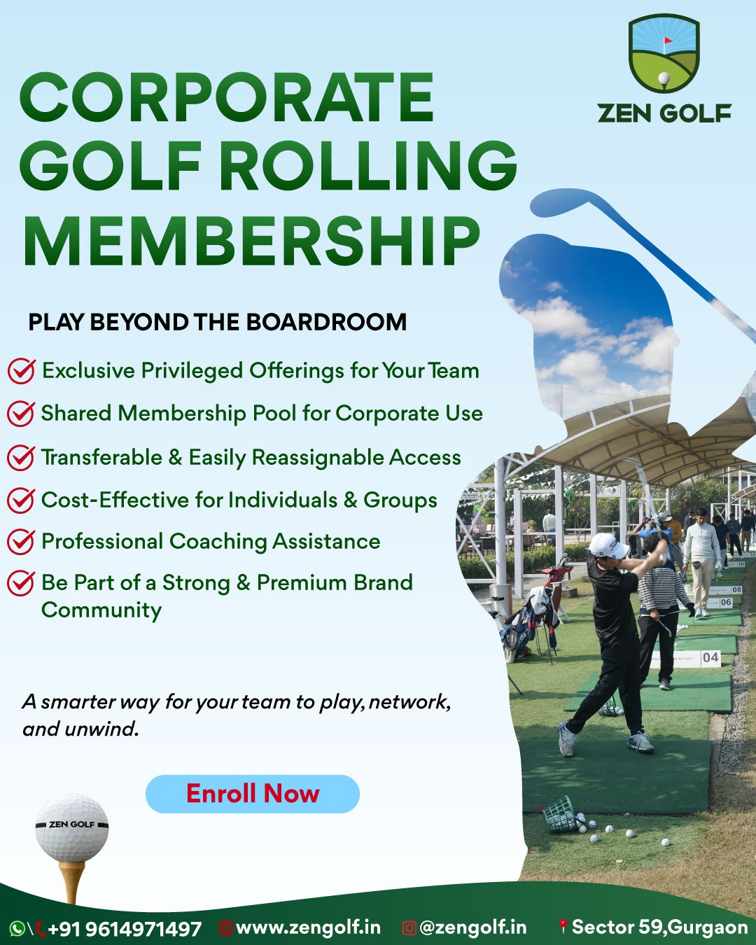 Zen Golf Facebook ad from Apr 21, 2026