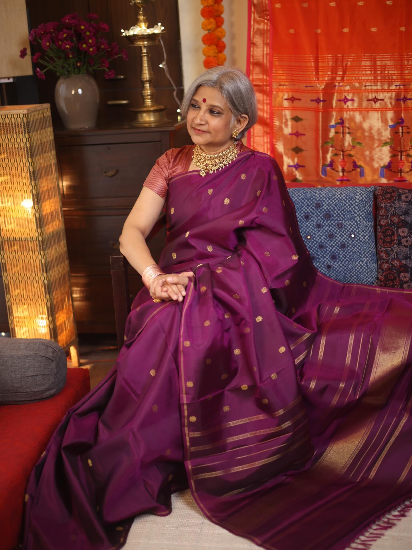 Sayali Rajadhyaksha Sarees Facebook ad: Gorgeous authentic Kanjivaram silks at unbelievable prices!