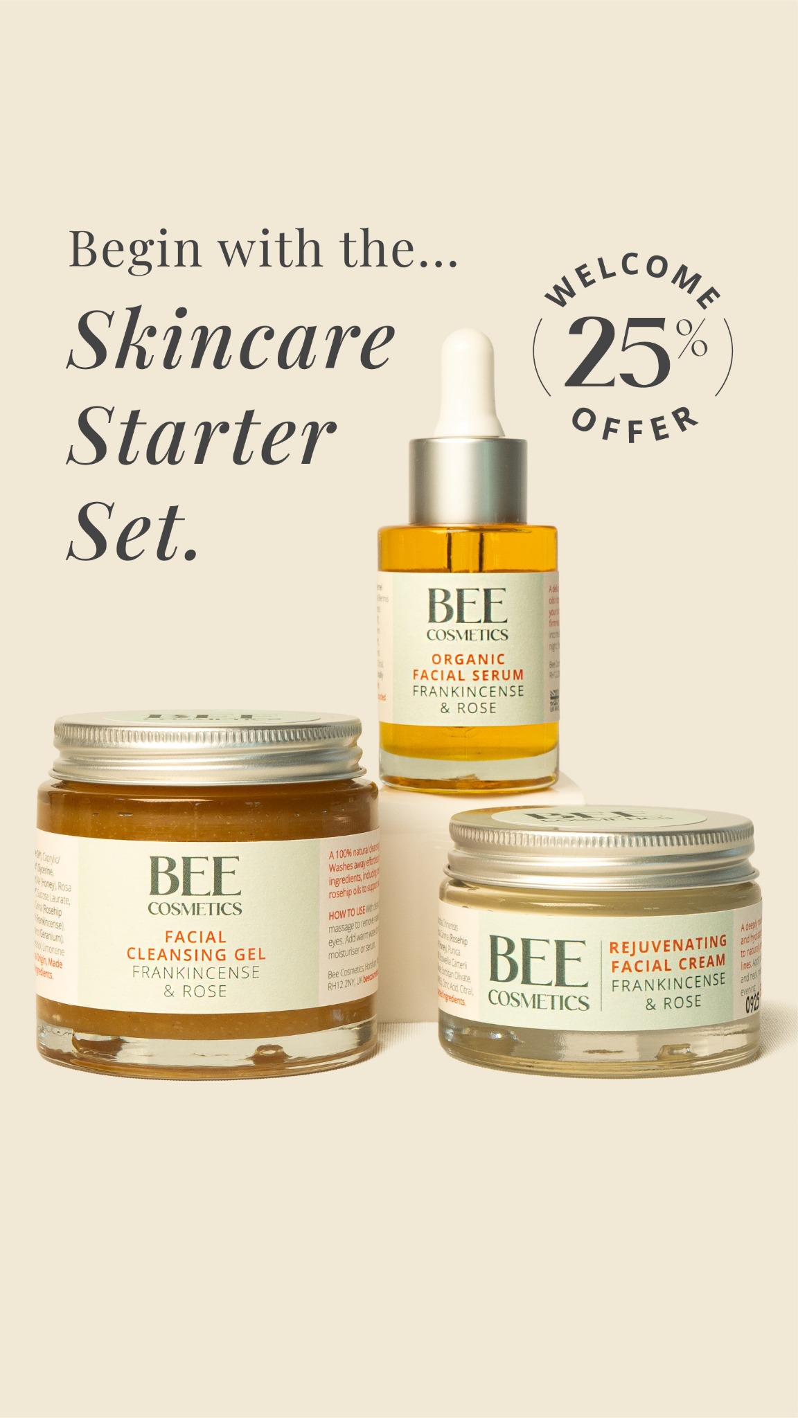Bee Cosmetics Facebook ad