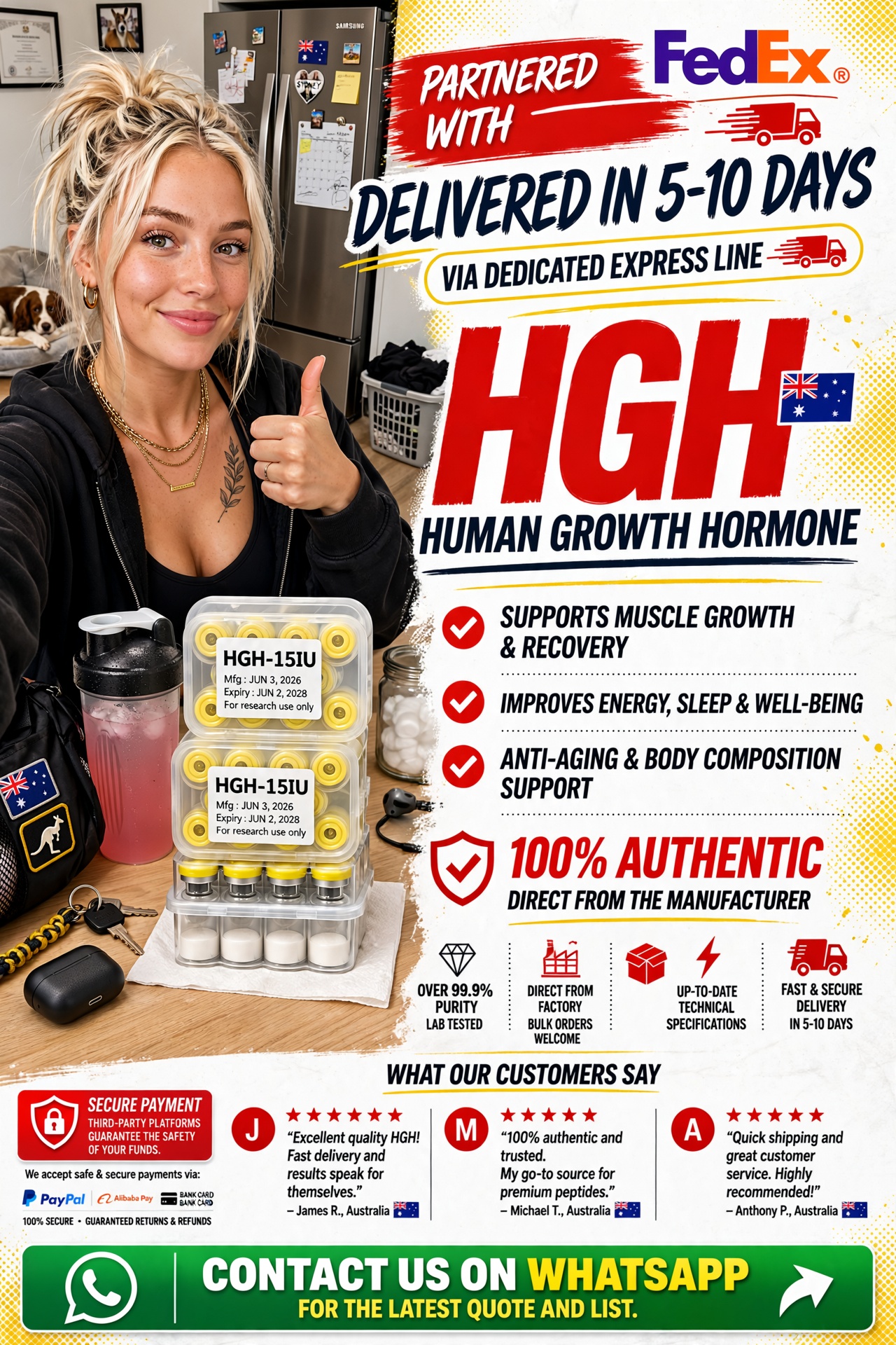 99% Peptide Facebook ad: 𝗖𝗹𝗶𝗰𝗸 𝘁𝗼 𝗪𝗵𝗮𝘁𝘀𝗔𝗽𝗽 𝗳𝗼𝗿 𝗹𝗮𝘁𝗲𝘀𝘁…