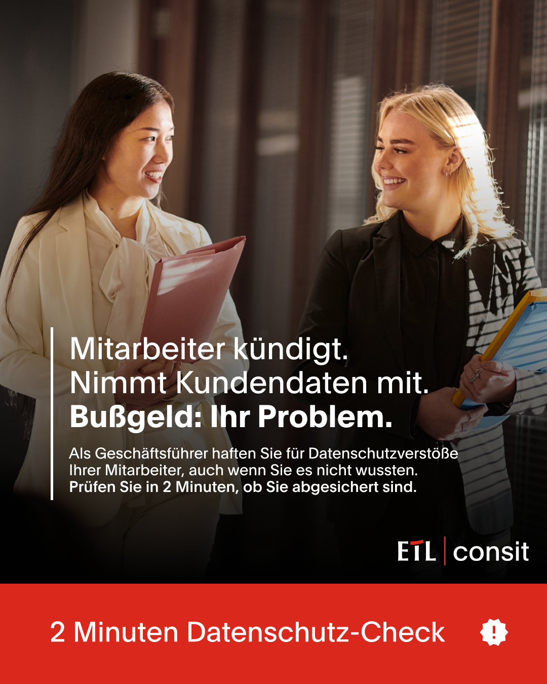 ETL consit Facebook ad: Kostenlose Datenschutz-Checkliste