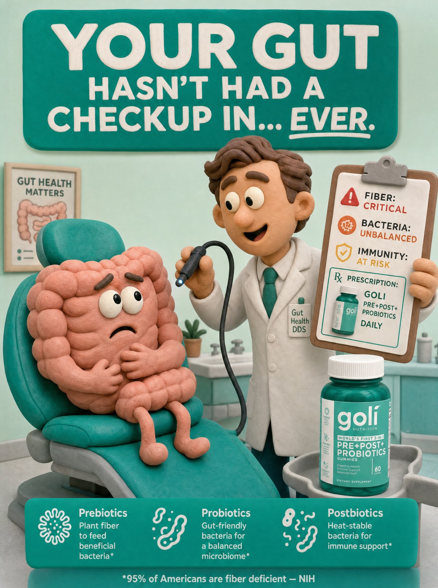 Goli Facebook ad: OVER 60% OFF + 100% FREE Shipping