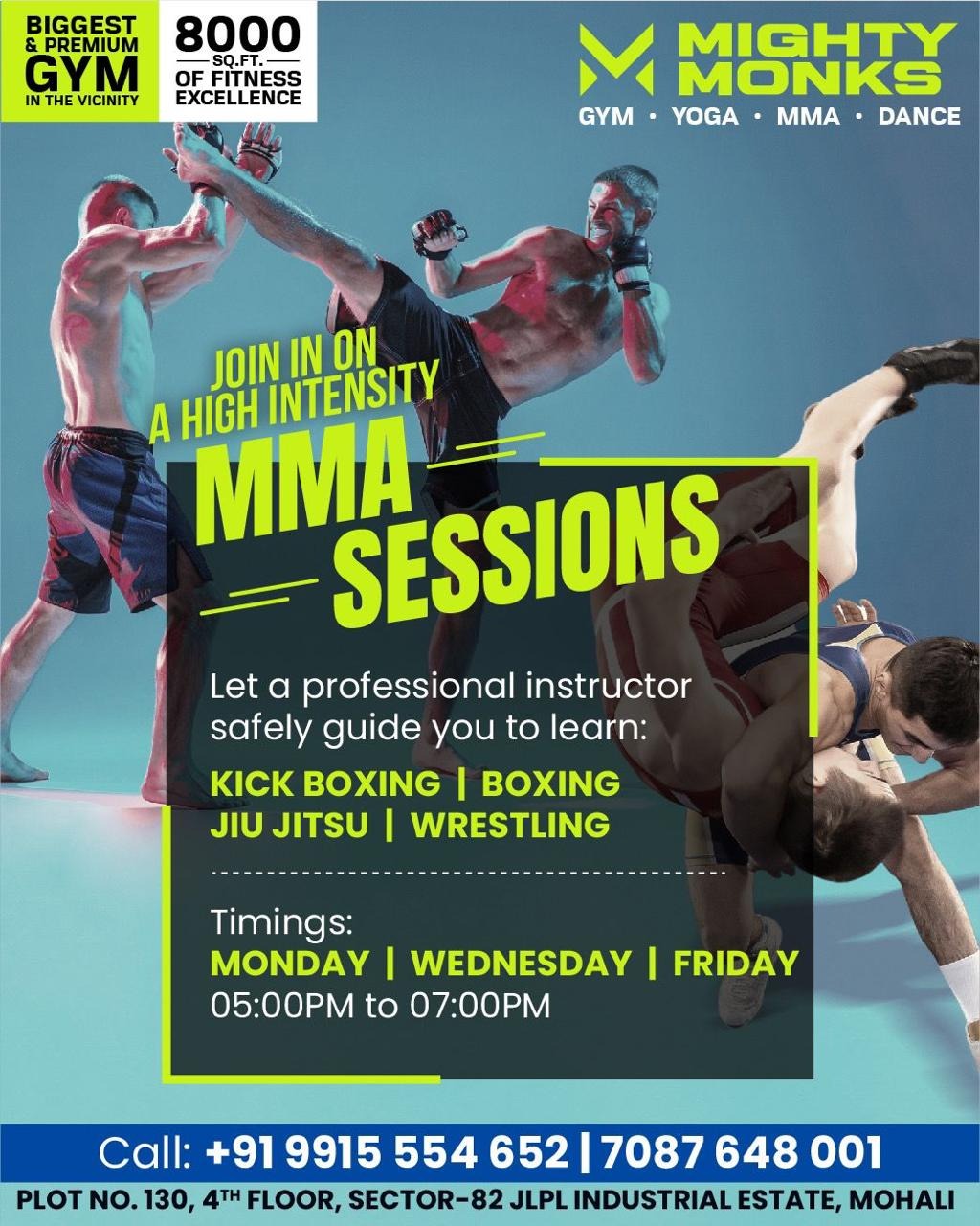 Mighty Monks Fitness Club Facebook ad