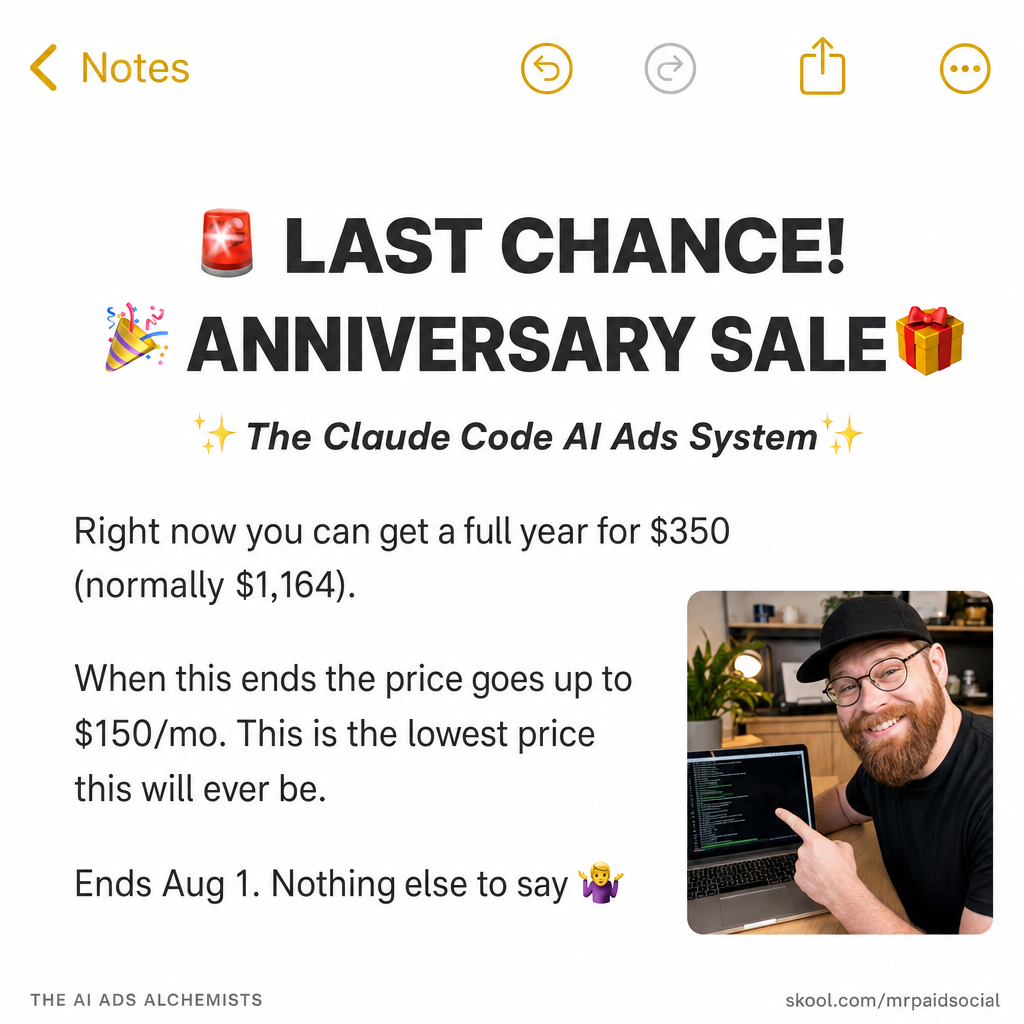 Mr. Paid Social Facebook ad