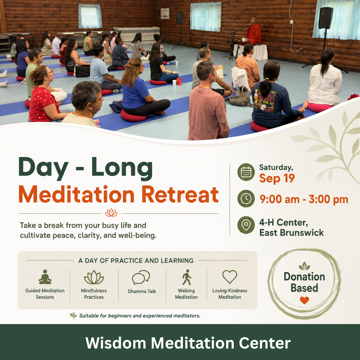 Wisdom Meditation Center of Mahamevnawa Facebook ad