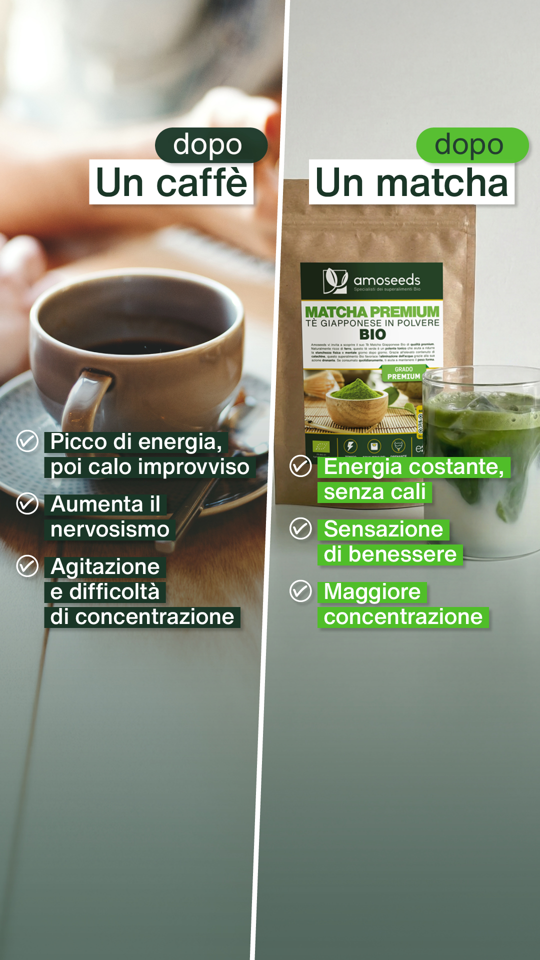 Amoseeds Italia Facebook ad: Solo 0,14 € a tazza!