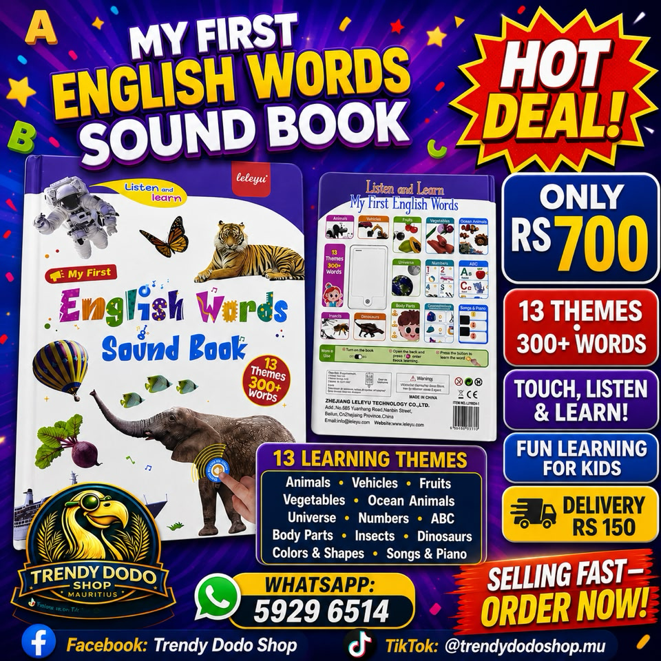 Trendy Dodo Shop Mauritius Facebook ad: Chat in Messenger