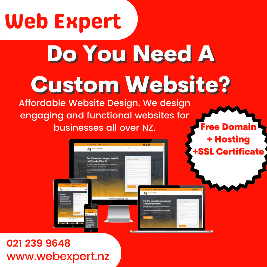 WebExpert Facebook ad: Affodable Website Design.