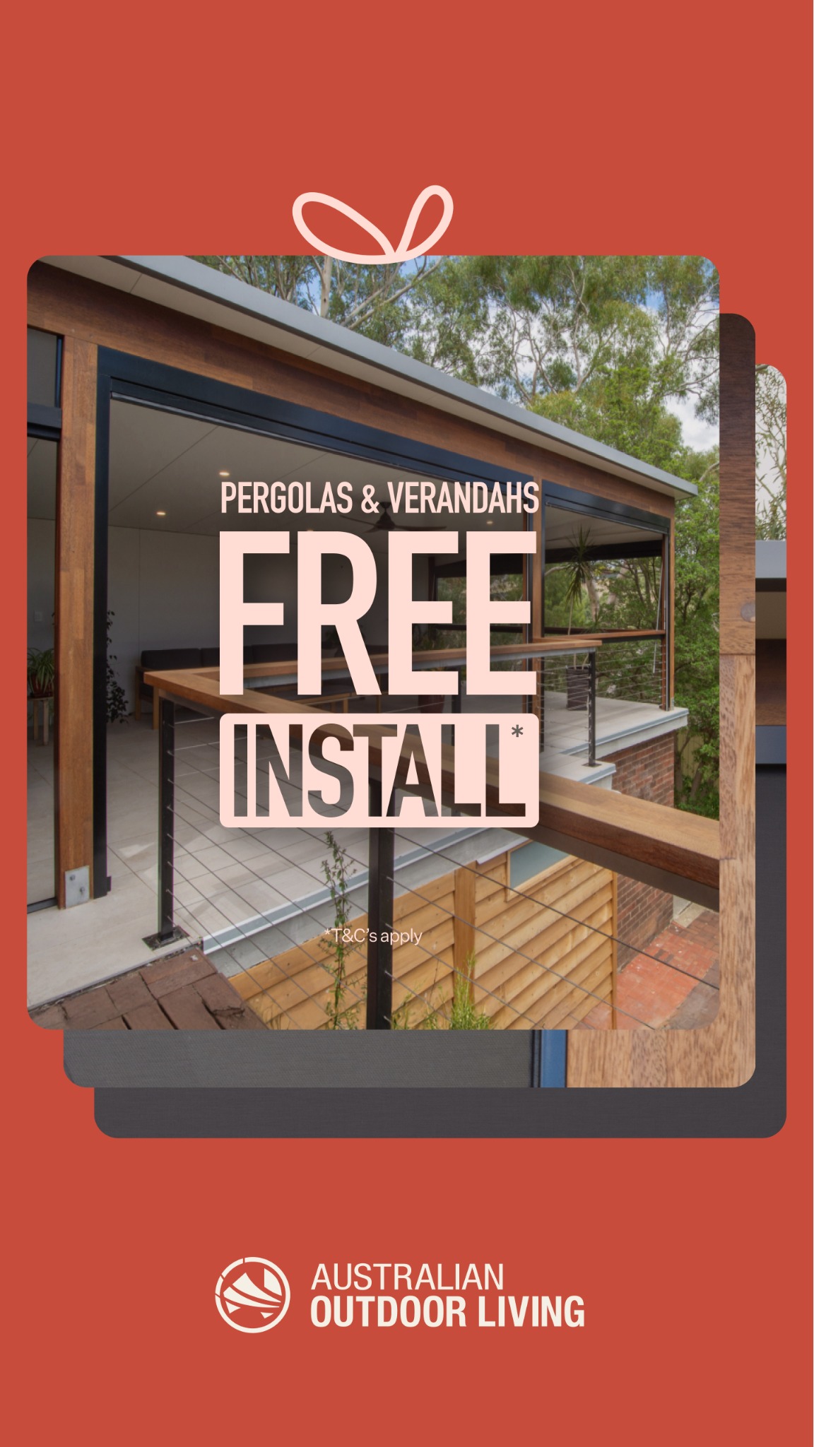 Australian Outdoor Living Facebook ad: 4.3 From 3200+ Product Reviews