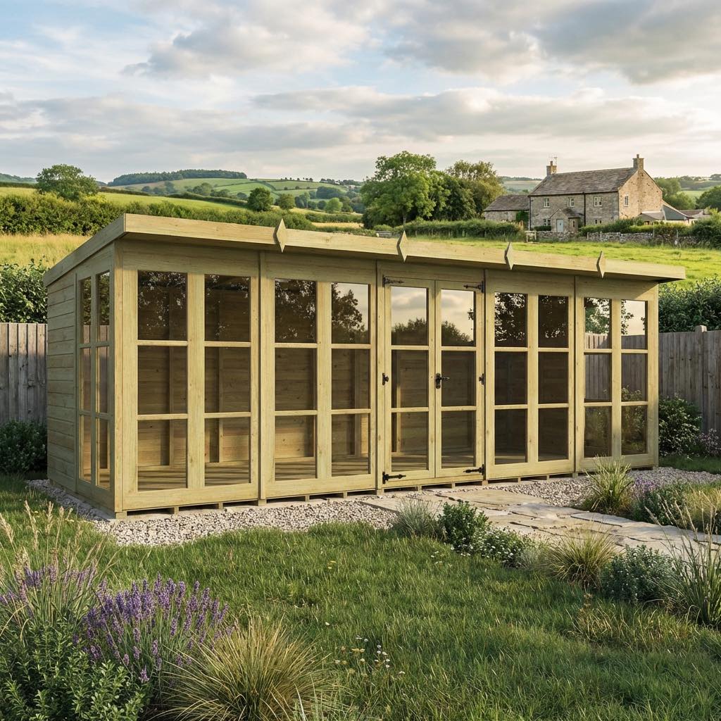 Total Sheds Facebook ad: Georgian Summerhouses, Built to Look Good All Day