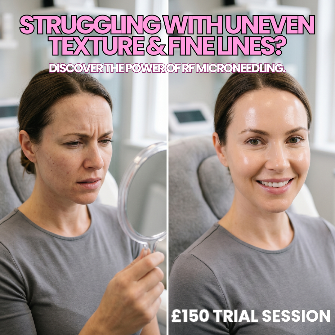 Samantha Rose Laser Clinic - Blackburn Facebook ad: Tired of Uneven Skin Texture?