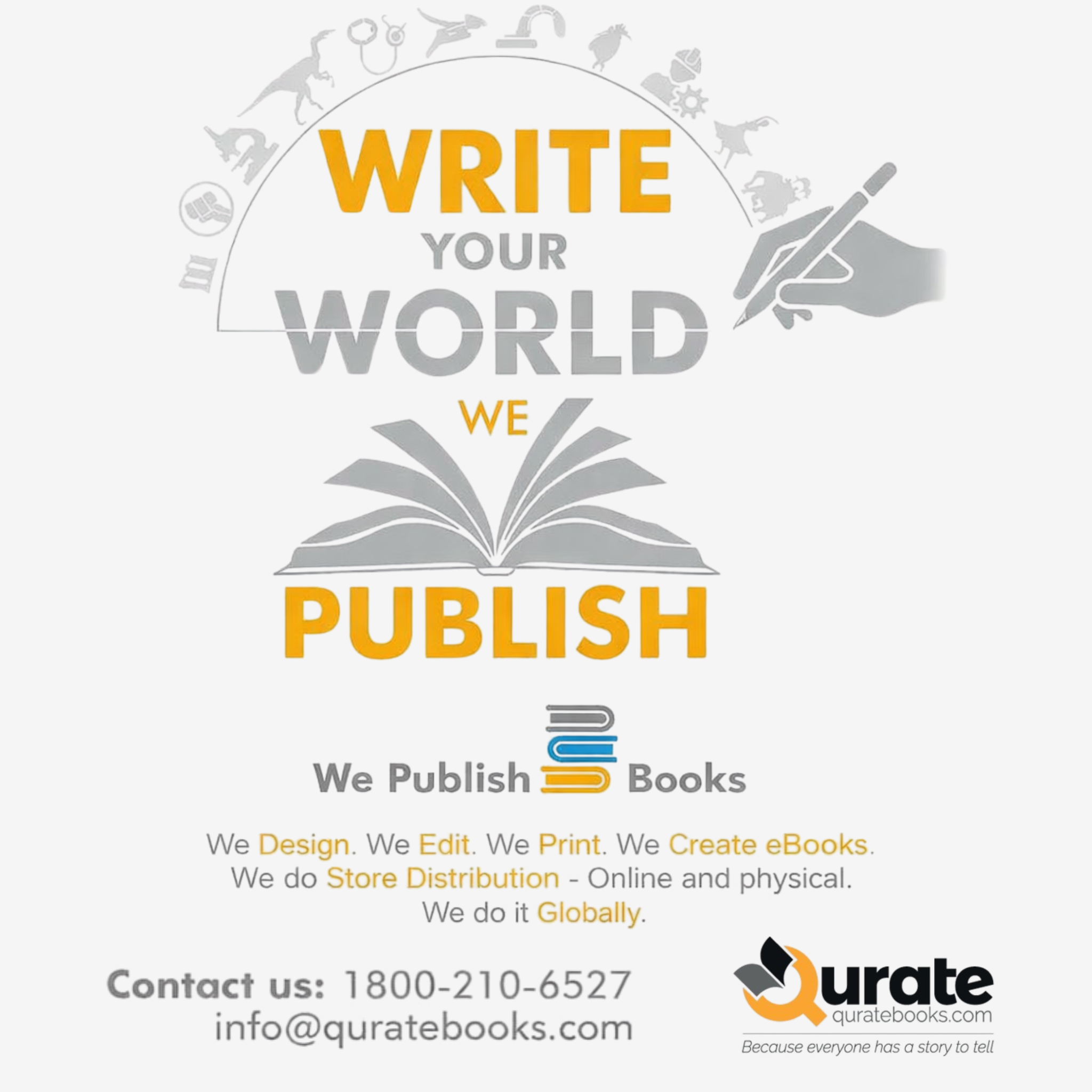 Qurate Books Facebook ad: Submit Your Details to Get Started