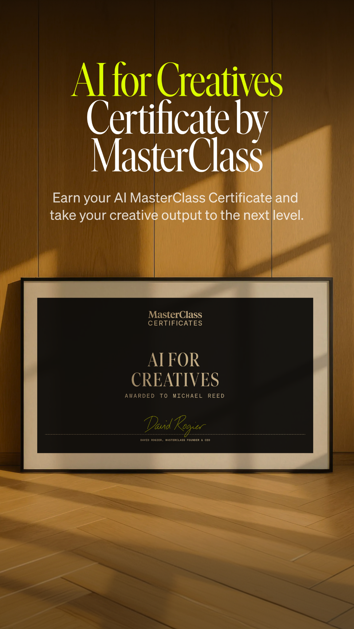 MasterClass Facebook ad