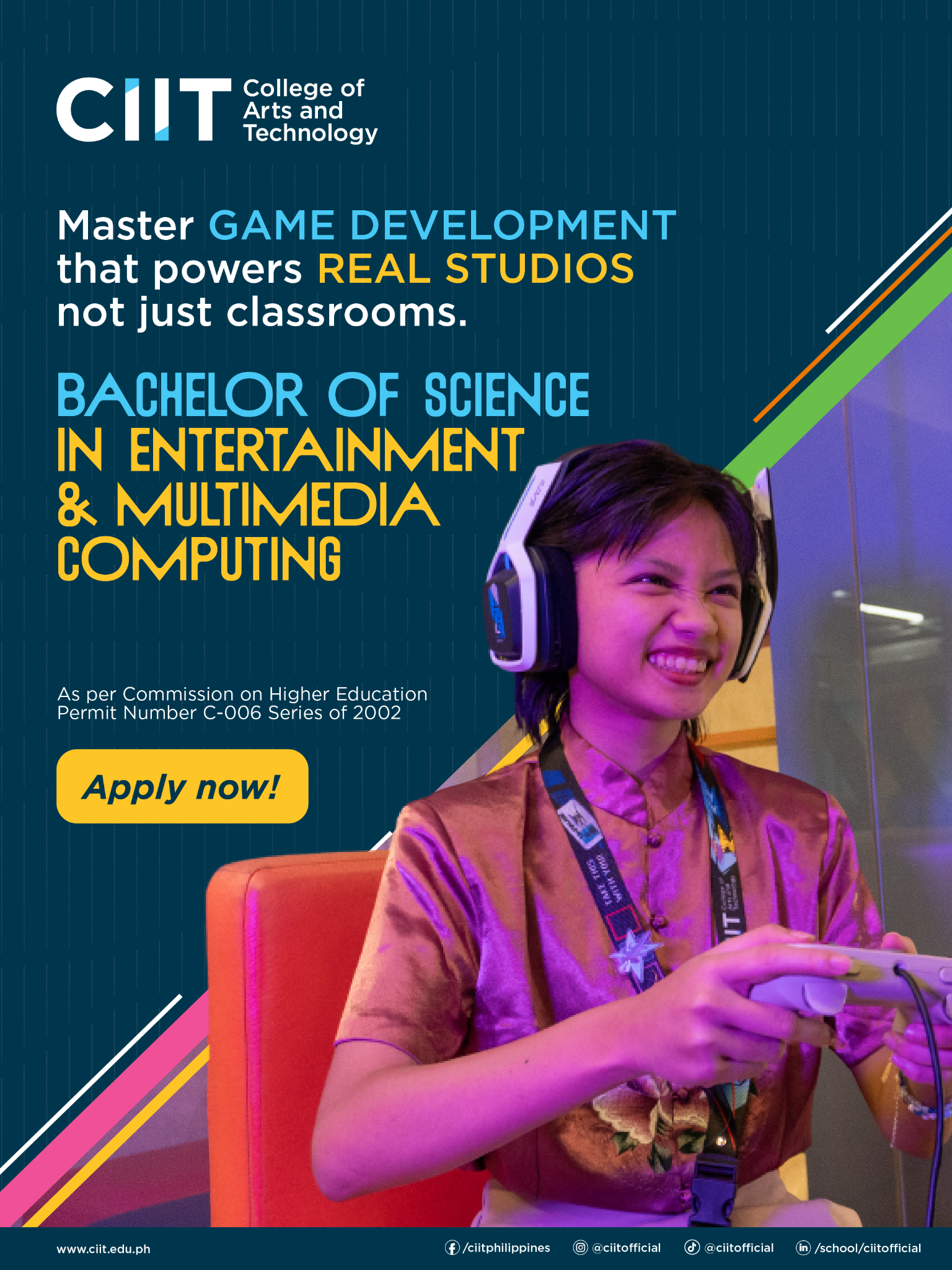 CIIT College of Arts and Technology Facebook ad