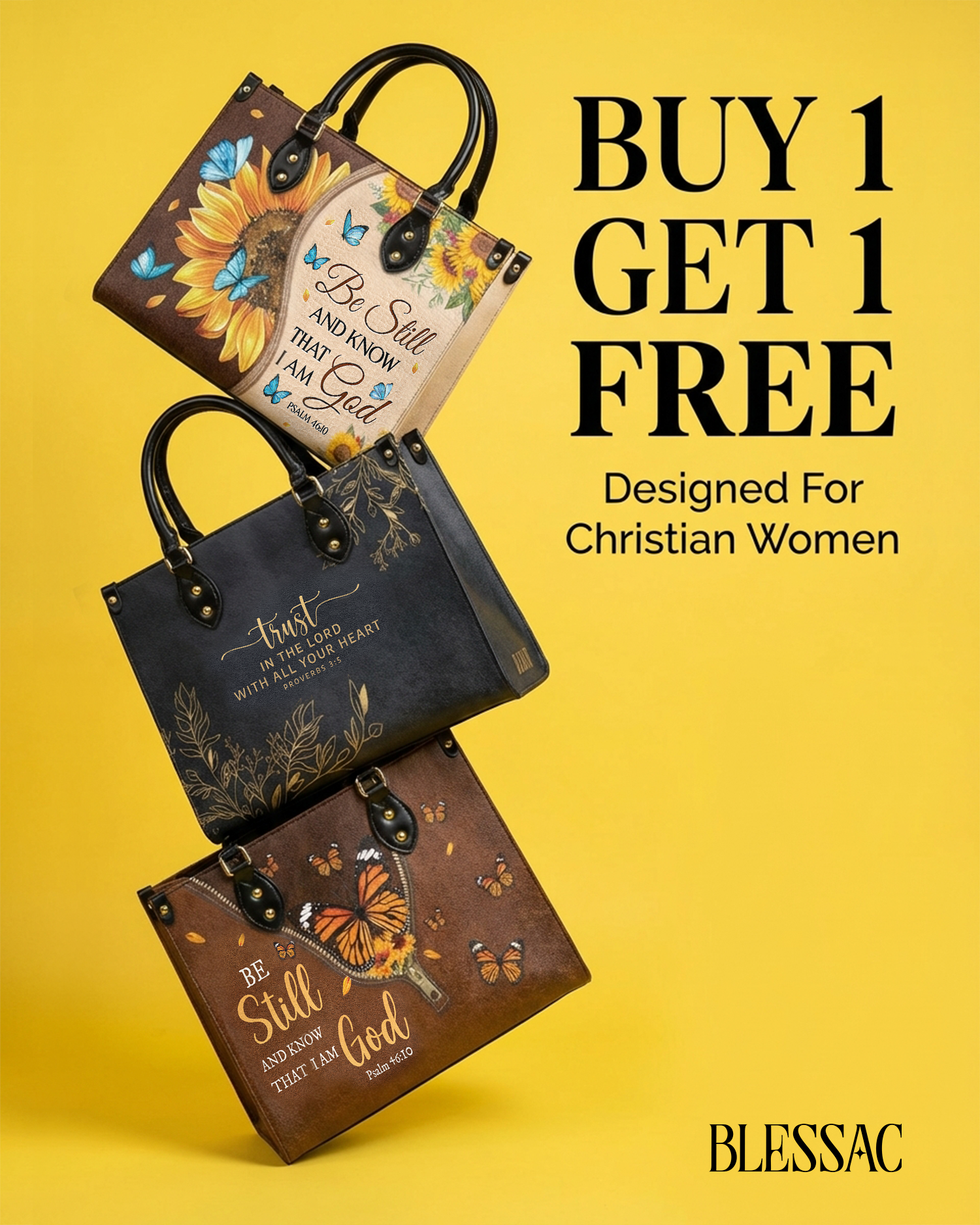 Blessac - Leather Handbags Inspired by Bible Verses Facebook ad