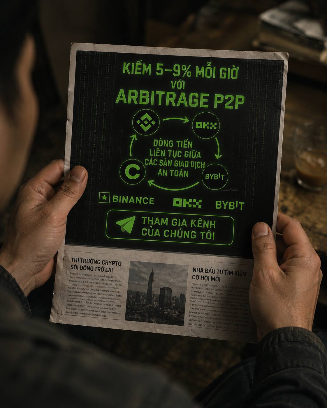 It technologies Facebook ad: Crypto Arbitrage VN