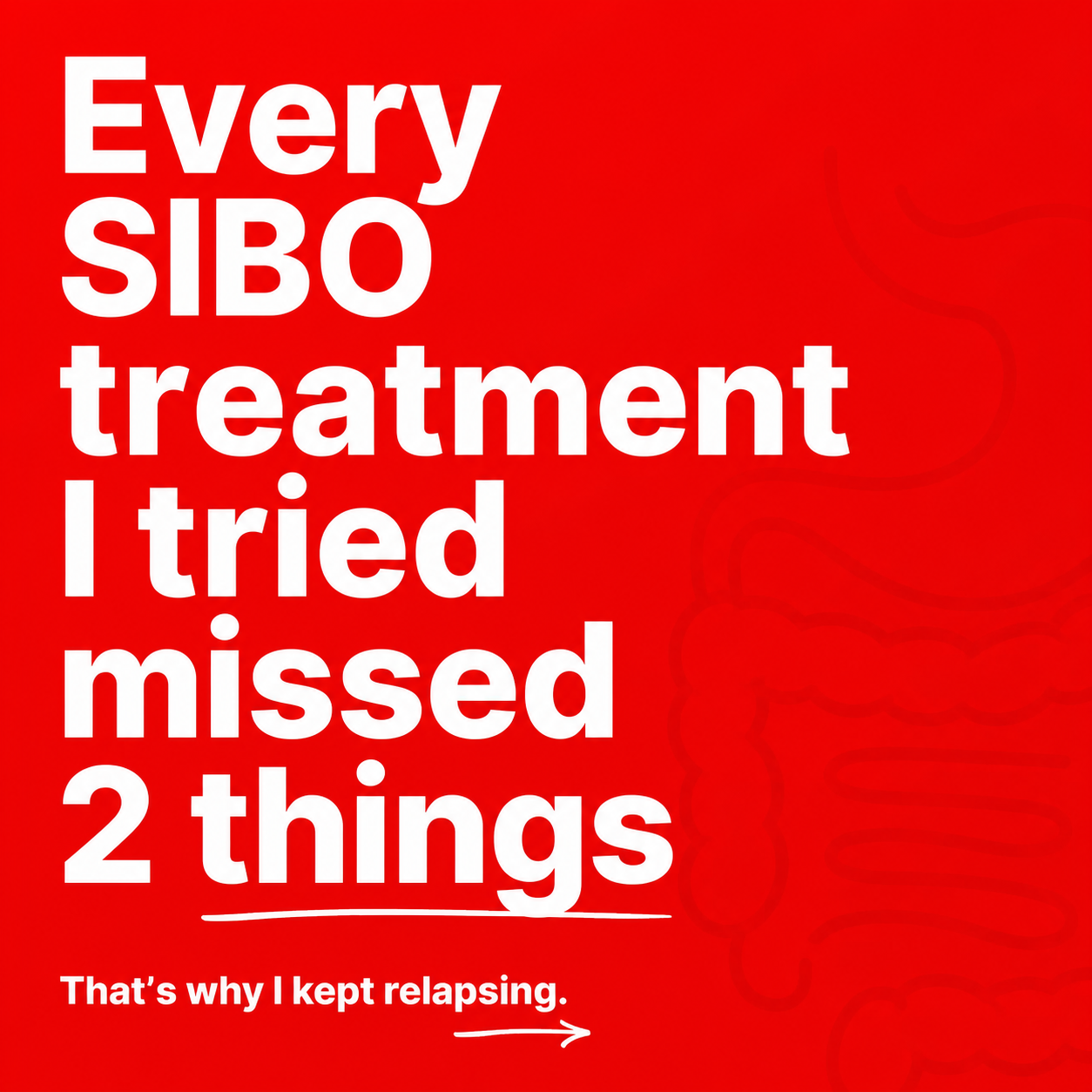 Dr. Olivia Carter Facebook ad: The SIBO Truth No Doctor Told Her.